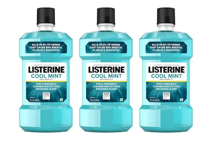 3 Listerine Mouthwashes