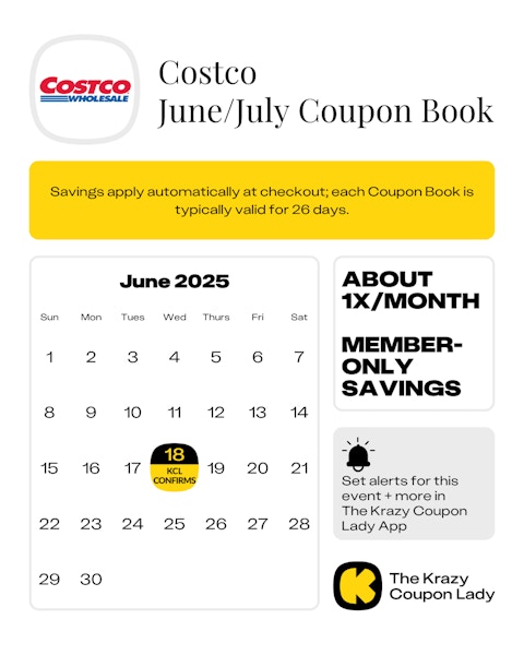 Costco June 2025 Coupon Book start date on June 18