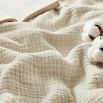 Bedsure Cotton Muslin Throw Blanket