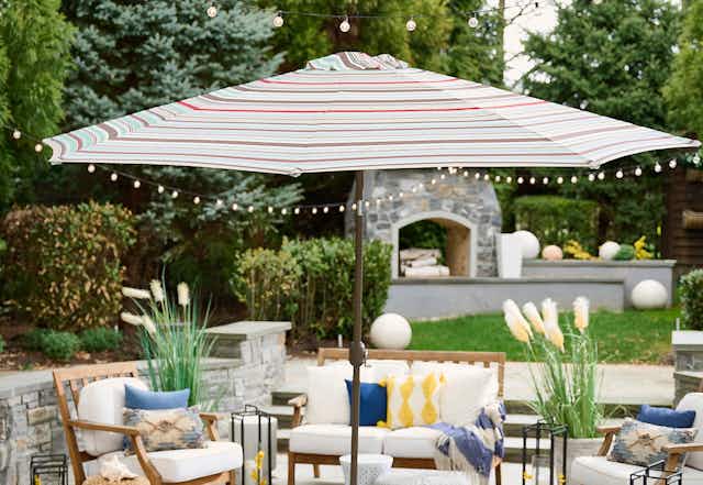 Garden Reflections 11' Umbrella With Tilt, Only $75 Shipped at QVC card image