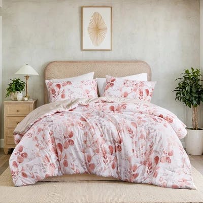 Reversible Floral Comforter Set