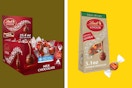 chocolate on a yellow background