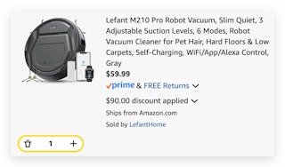 Lefant M210 Pro Robot Vacuum