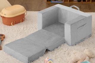 kids' couch in playroom