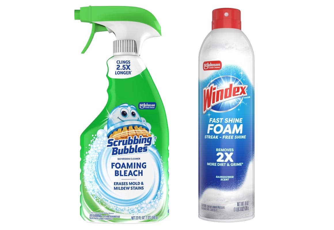 2 Windex + 2 Scrubbing Bubbles