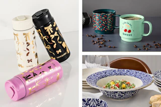 3 lifestyle images of Thyme & Table kitcheware