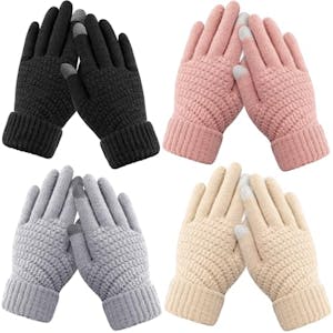 Women's Winter Gloves 4-Pack
