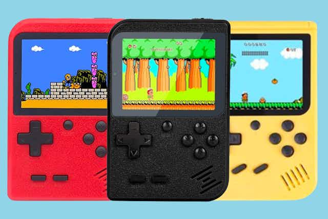 Handheld Game Console With 400 Built-in Games, Only $12 Shipped card image