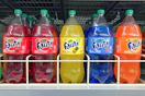 fanta soda 2 liters on store shelf