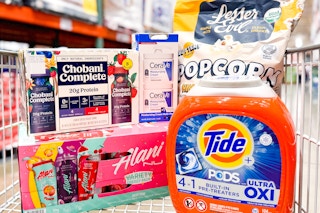 costco hot buys lesser evil popcorn chobani protein drink tide pods alani nu energy drink cerave lotion