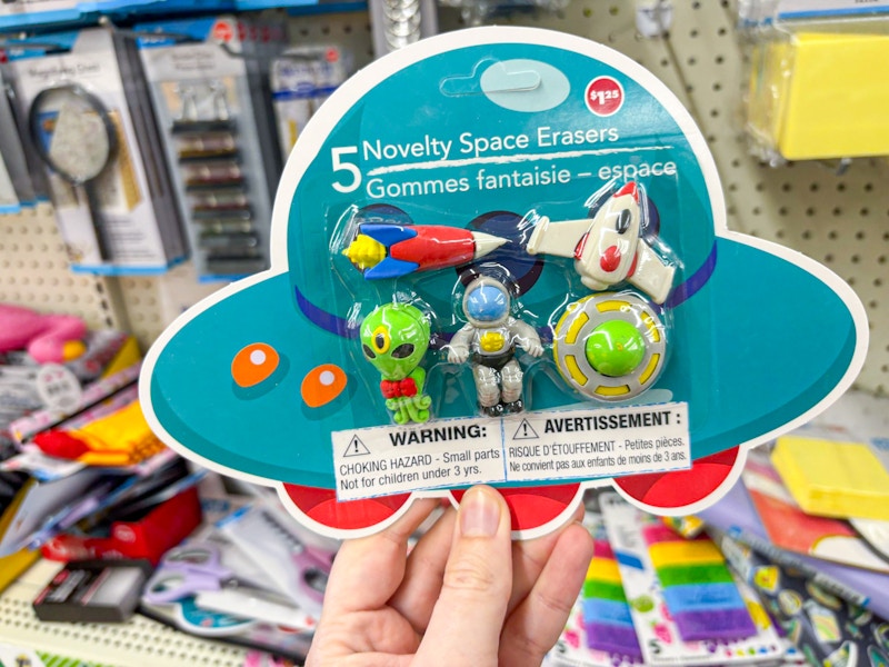 dollar tree novelty space eraser