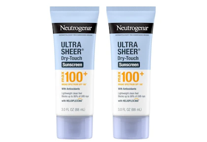 2 Neutrogena Sunscreens