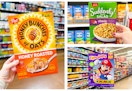 cereal snacks pasta collage