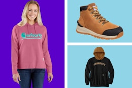 Carhartt Deals Galore: $12 Kids' Hoodie, $24 Adult Hoodies, and $25 Jackets card image