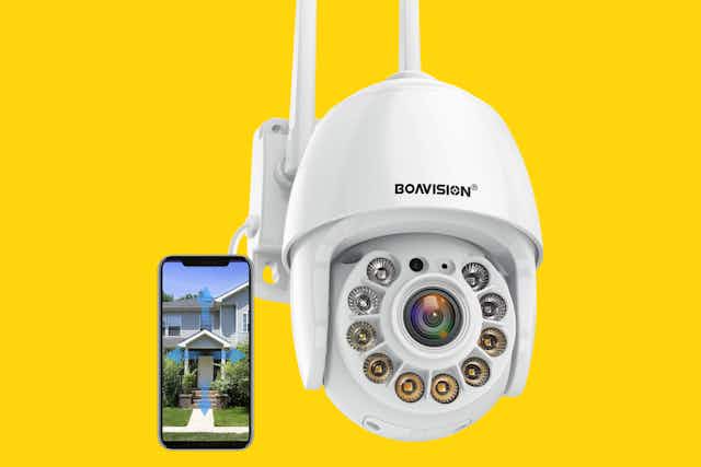 Outdoor Security Camera, Only $26.39 on Amazon (Reg. $65) card image