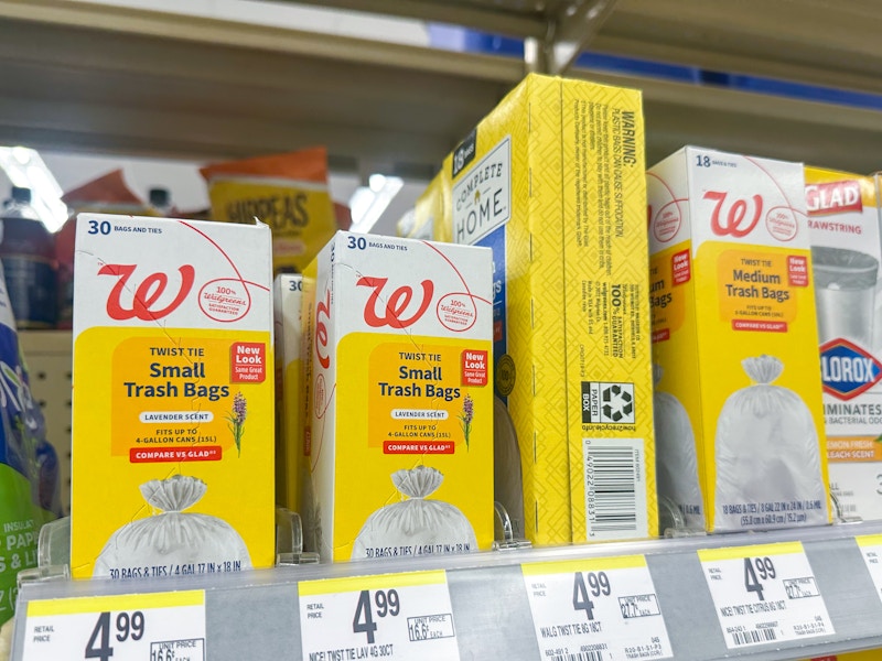 walgreens trash bags