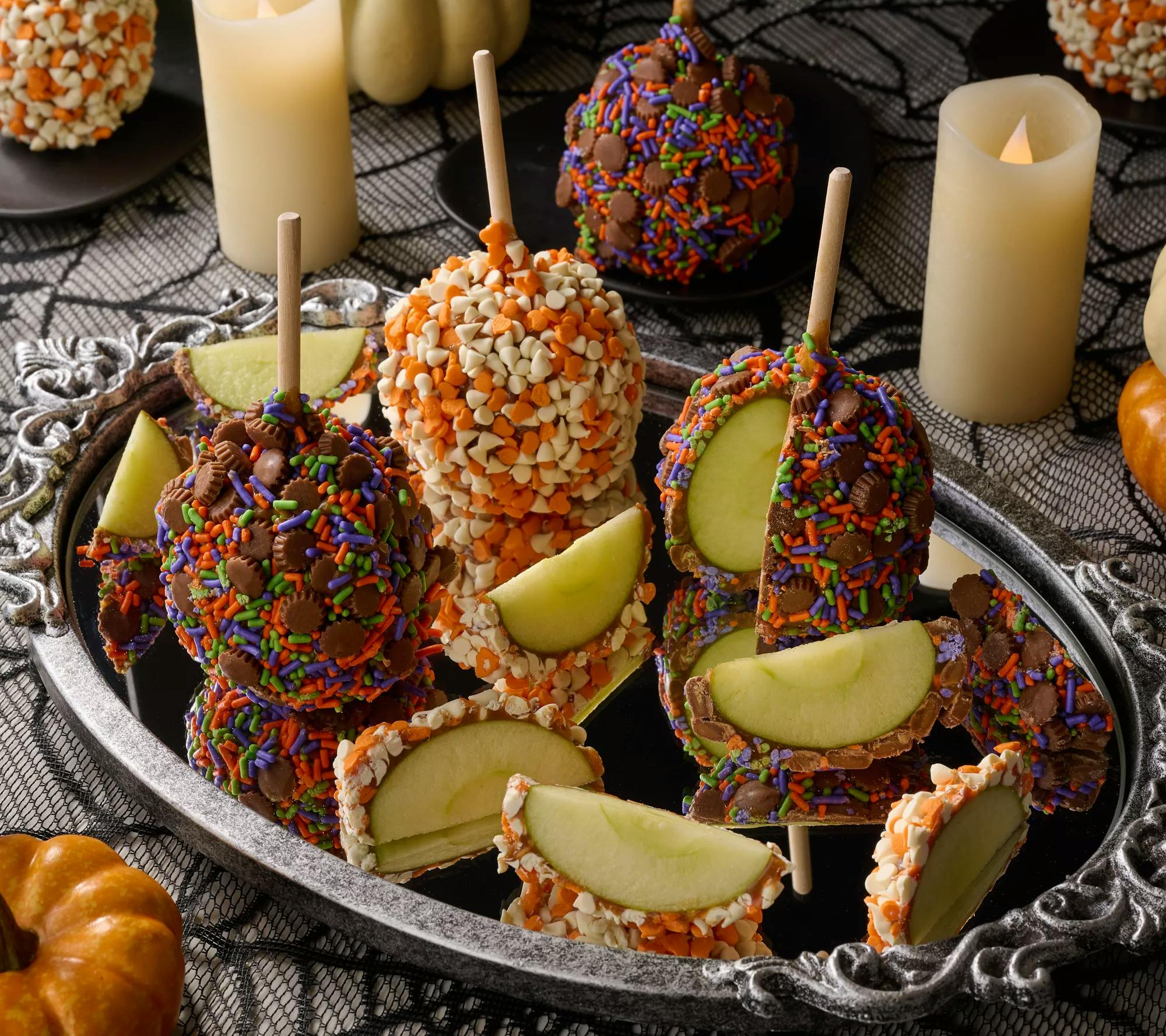 8 Halloween Caramel Apples