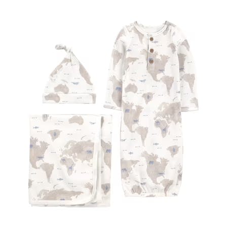 Kids' 3-Piece Layette Gown Set