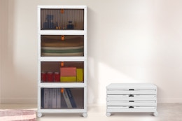 4-Tier Storage Bins, Only $23.96 With Amazon Coupon Stack (Reg. $60) card image