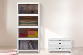 4 Tier Stackable Plastic Storage Bins