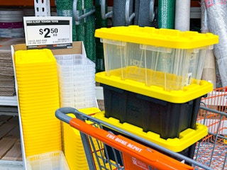 home depot mini storage totes 4