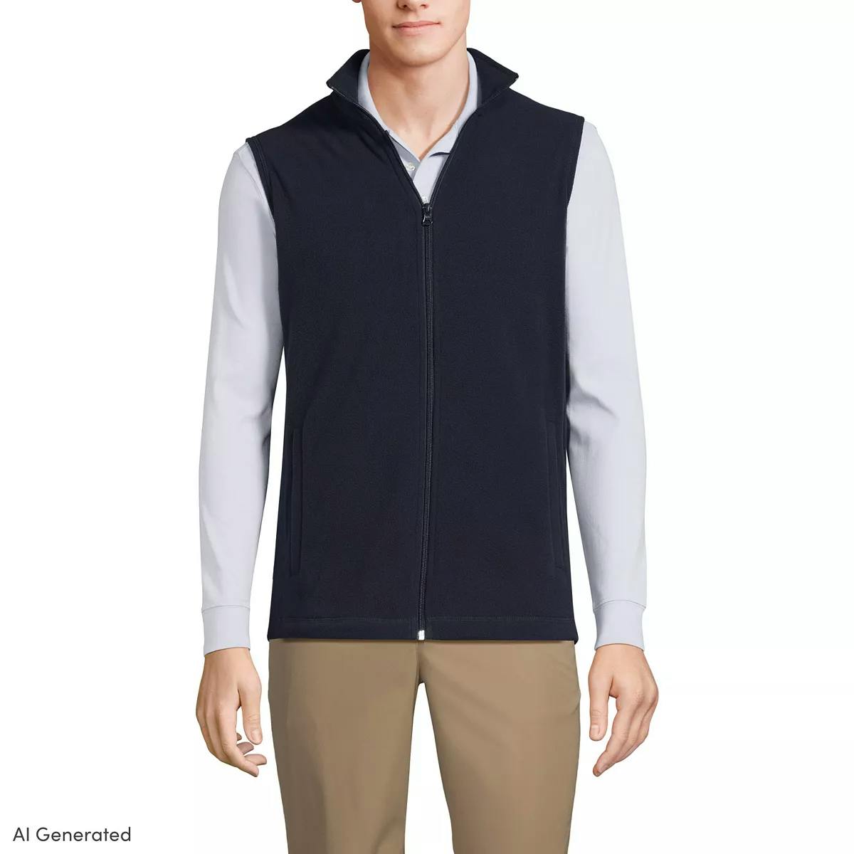 Lands' End Men's Fleece Vest