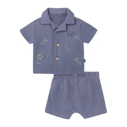 Baby Button Down Shirt and Short Set