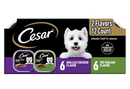2 Cesar Dog Food 12-Packs