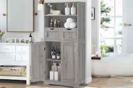 Bathroom Storage Cabinet, Only $100 on Amazon (Reg. $200) card image