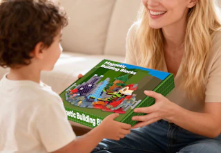 walmart magnetic volcano and lava building blocks