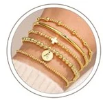 Cross Beaded Bracelet Set