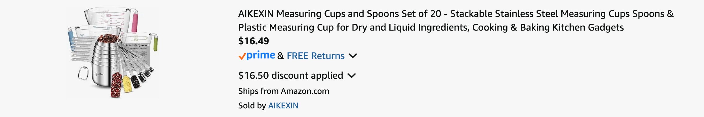 Amazon Measuring Cup and Spoon Set 2025 2
