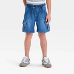 Kids' Pull-On Cargo Denim Shorts
