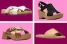4 styles of Clarks women's sandals
