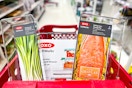 Various sizes of OXO Storage Bins in Target shopping cart