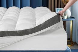 Memory Foam Queen Mattress Topper, Only $35 on Amazon card image