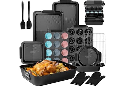 Stackable Nonstick Baking Pan Set