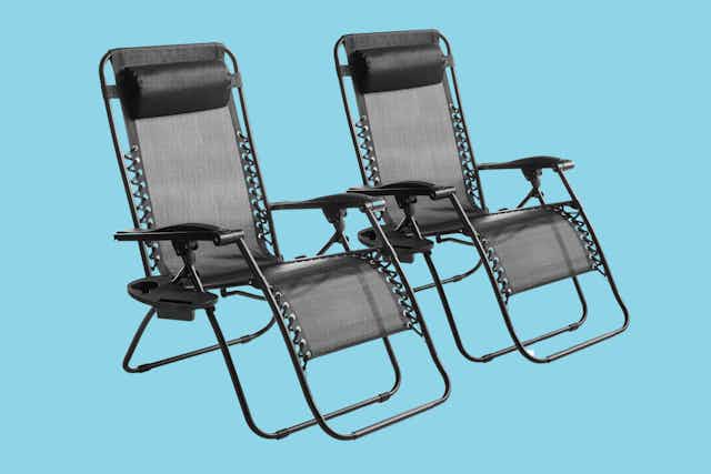 Zero Gravity Chair 2-Pack, Just $64 at Walmart (Reg. $89) card image