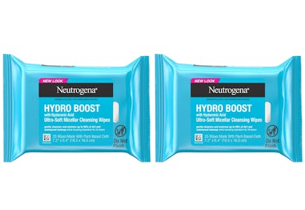2 Neutrogena Hydro Boost Wipe Packs
