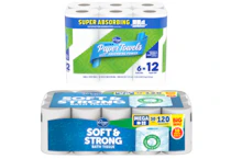 1 Kroger Paper Towels 6-Pack + 1 Toilet Paper 30-Pack