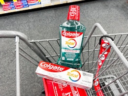 Free Colgate Mouthwash and Toothpaste at CVS card image