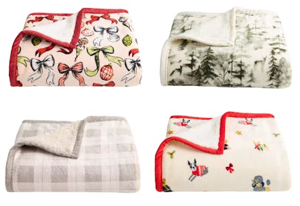 Cuddl Duds Sherpa Throw Blanket