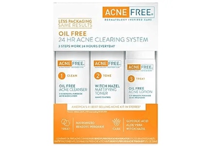 Acne Free 3-Step Acne Treatment Kit
