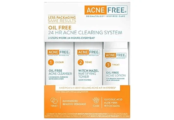 Acne Free 3-Step Acne Treatment Kit