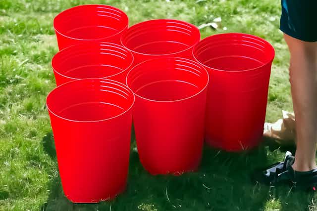 Score a 6-Pack of Red Cup Trash Cans for Only $4.56 at Walmart card image