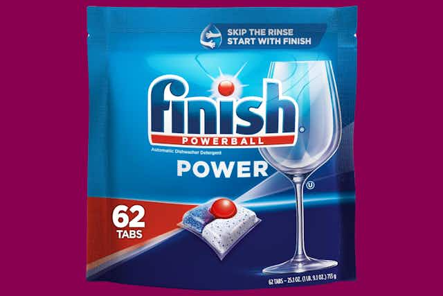 Finish Dishwasher Detergent Tablet Pack, as Low as $10.37 on Amazon card image