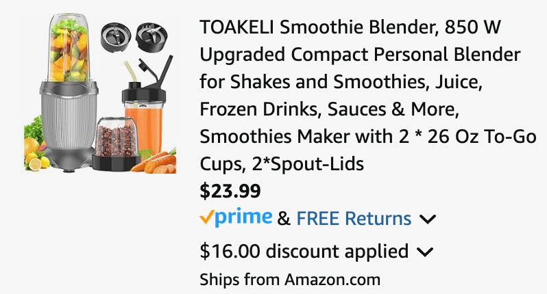 Smoothie Blender cart