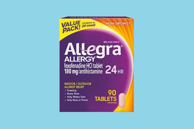 Allegra Allergy Relief, Only $12.99 at Walgreens (Reg. $55) card image