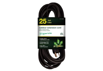 GoGreen Outdoor Extension Cord