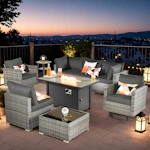 Wicker Patio Conversation Set